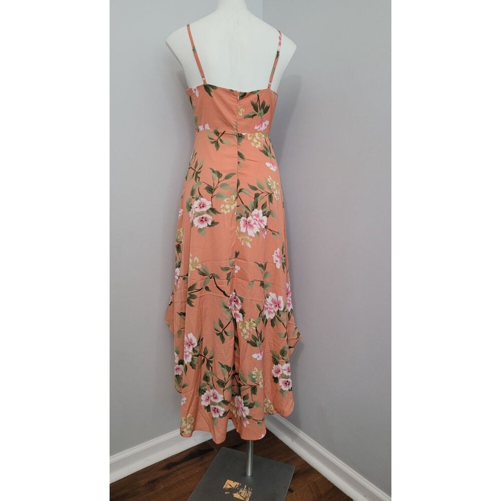 Ambition NWT Peach High Low dress size S - Picture 5 of 9